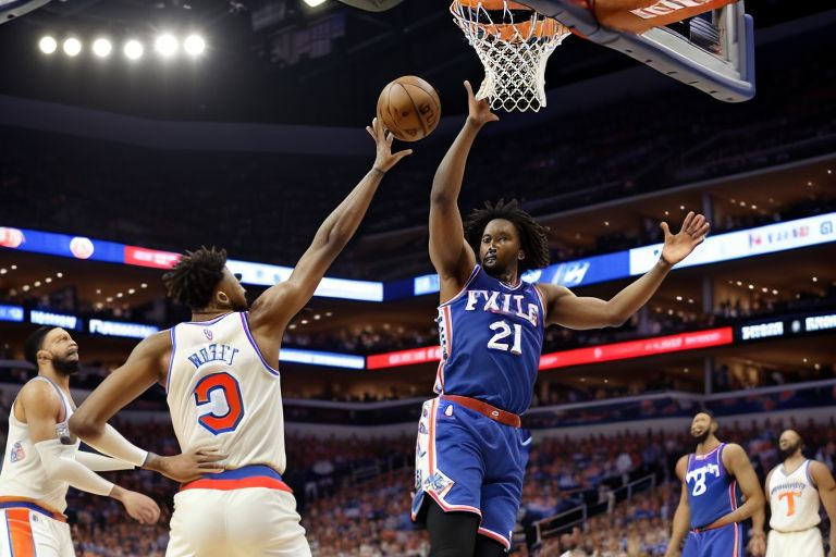 76ers vs Knicks Match Player Stats