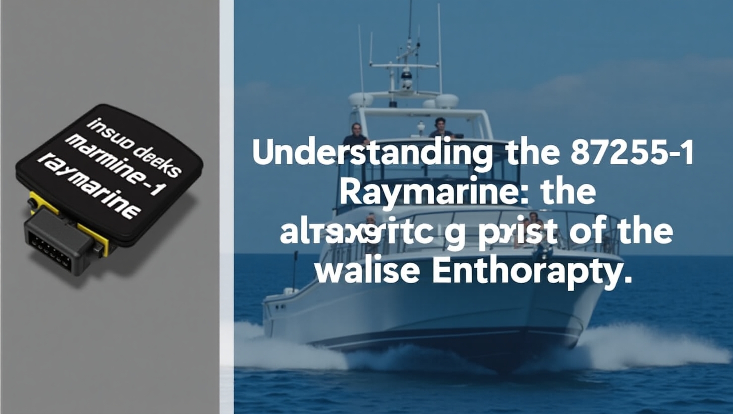 Understanding the 87255-1 Raymarine: The Essential Guide for Boaters and Marine Enthusiasts